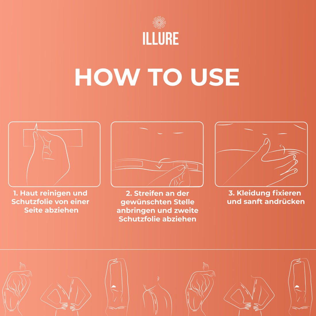 ILLURE® Fashion Tape 104 Stück Doppelseitiges Body Tape für Kleidung