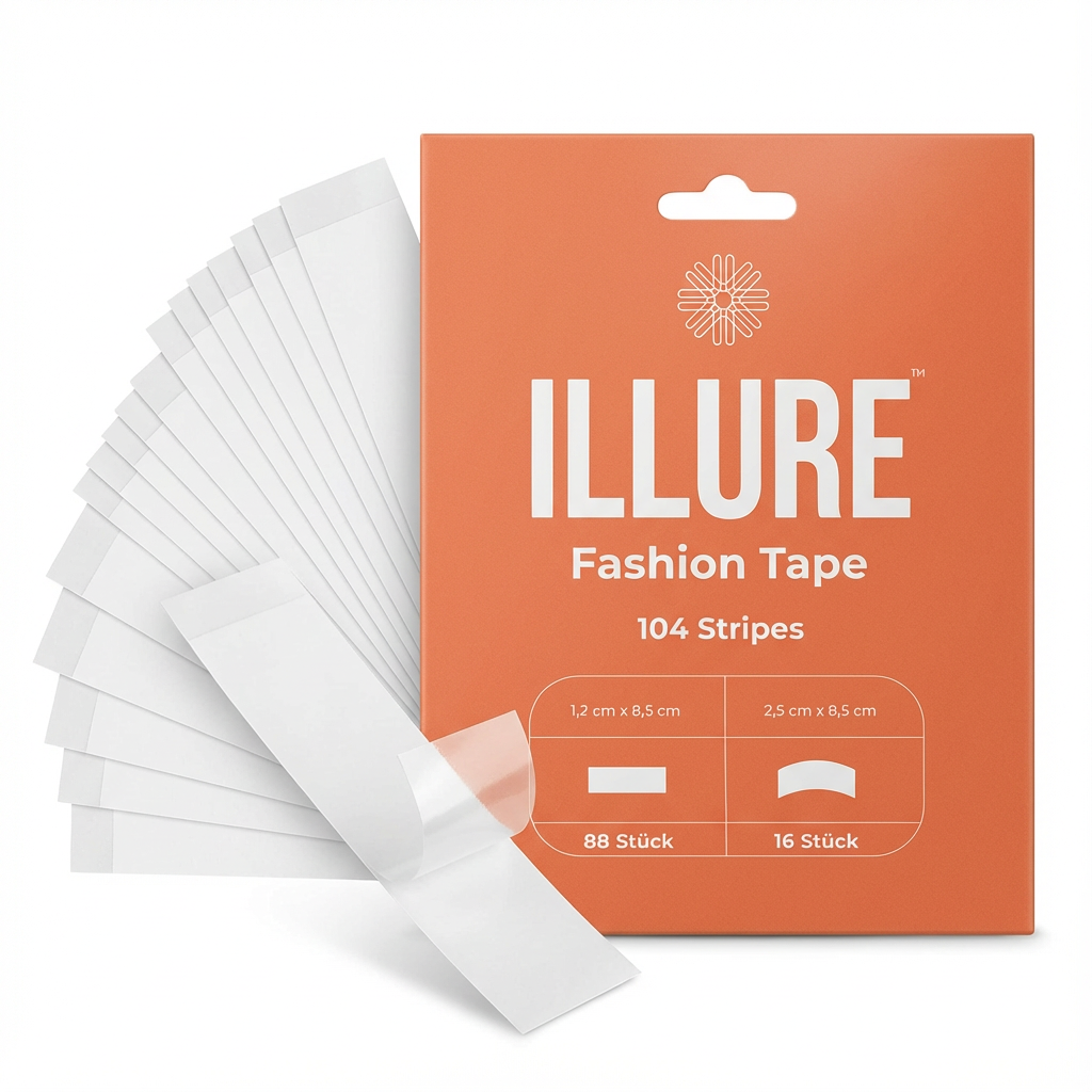 ILLURE® Fashion Tape 104 Stück Doppelseitiges Body Tape für Kleidung
