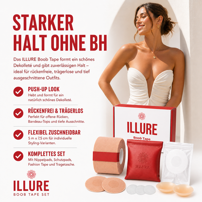ILLURE® Premium Boob Tape | Bust Tape | Bruststraffungsband