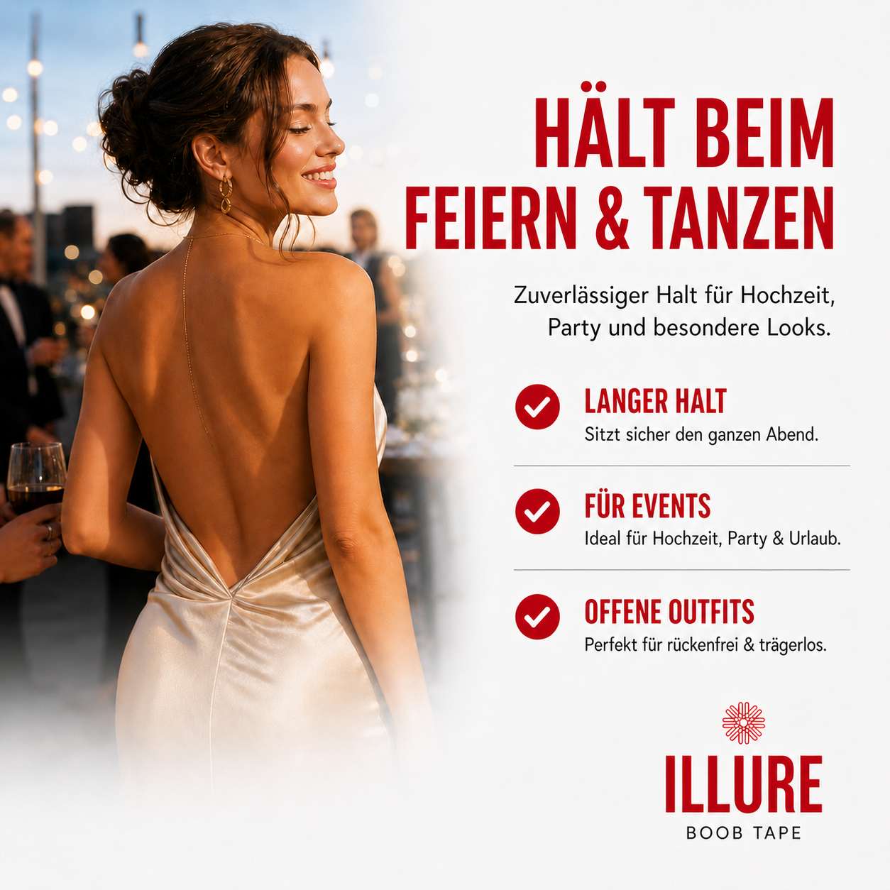ILLURE® Premium Boob Tape | Bust Tape | Bruststraffungsband